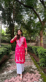 Mahira Rayon Printed Chikankari Kurti