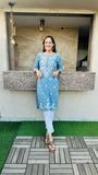 Mahira Rayon Printed Chikankari Kurti