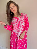 Mahira Rayon Printed Chikankari Kurti
