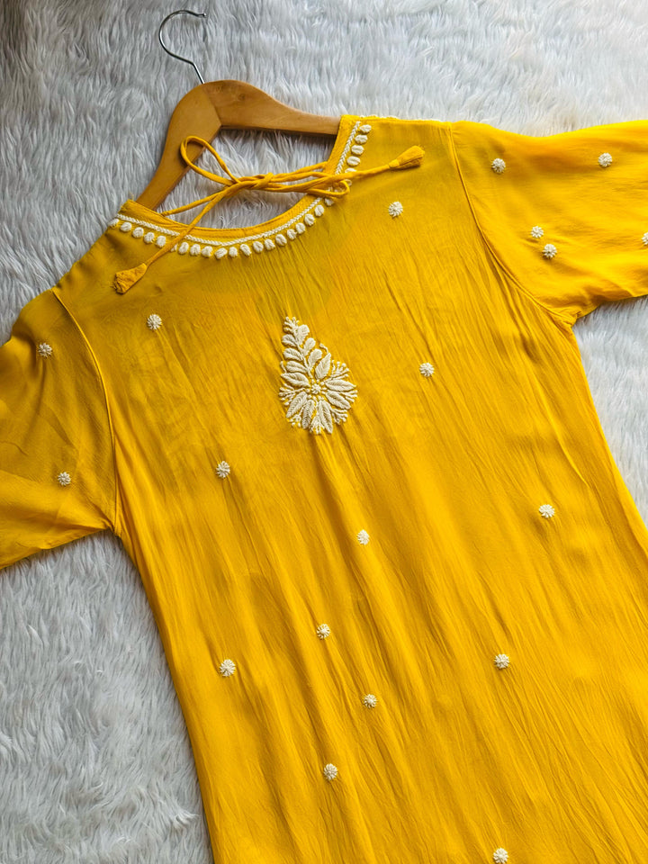 Elegant Embroidered Viscose Kurti – Vibrant Hues, Timeless Grace