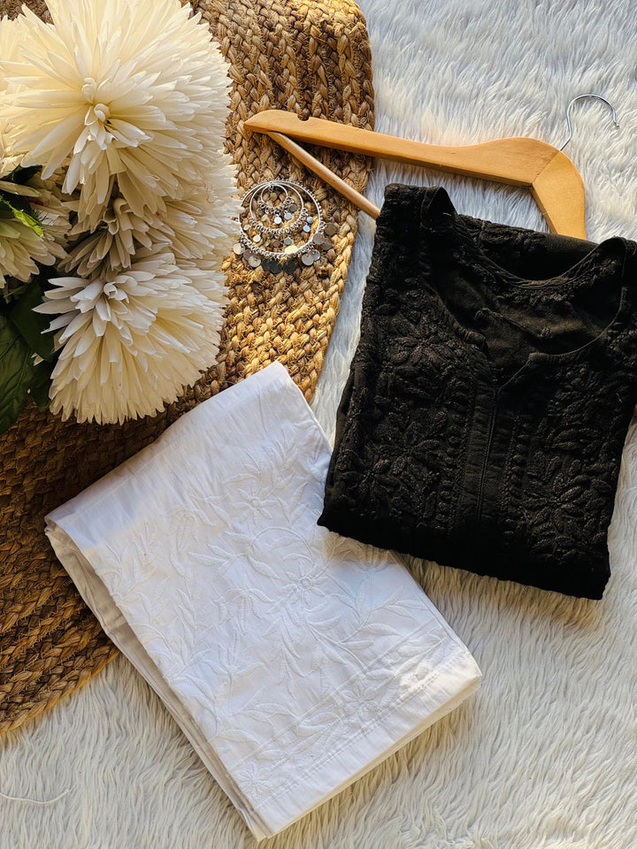 Beautiful Rose Boota Rayon Kurti