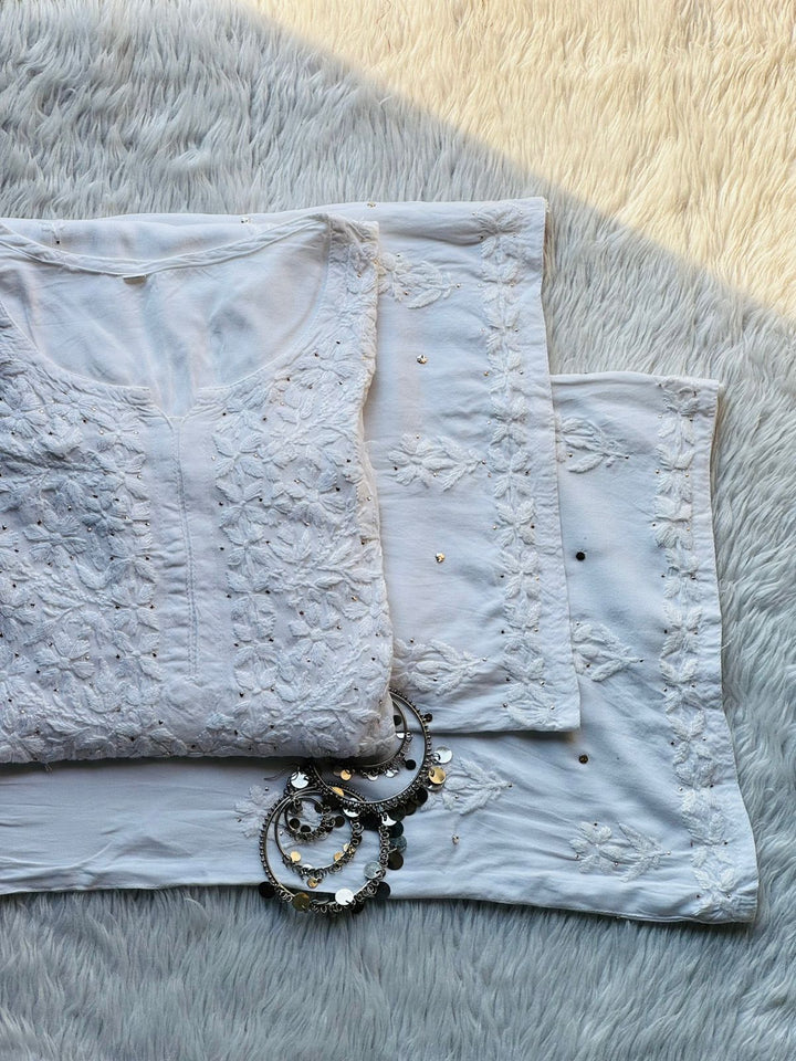 Premium Beautiful Rayon Set With Mukaish