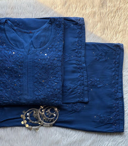 Premium Beautiful Rayon Set With Mukaish