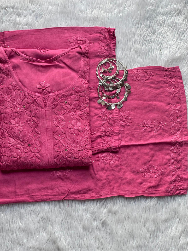 Premium Beautiful Rayon Set With Mukaish