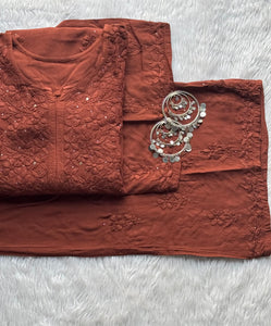 Premium Beautiful Rayon Set With Mukaish