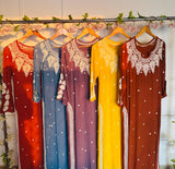 Elegant Embroidered Viscose Kurti – Vibrant Hues, Timeless Grace