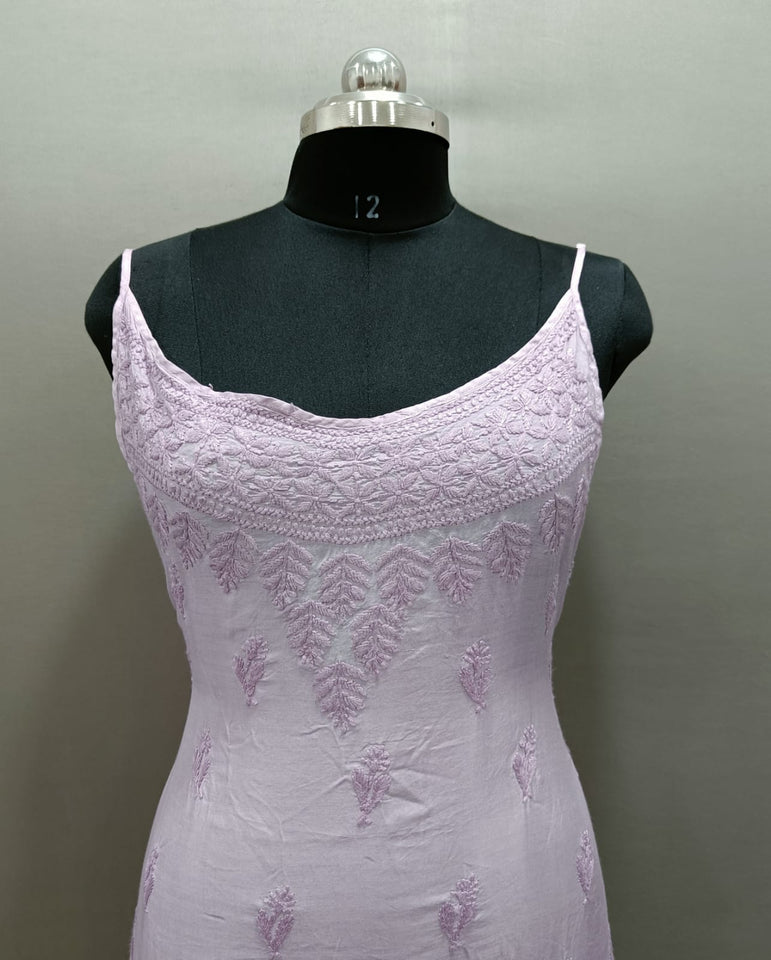 Graceful White Muslin Kurti