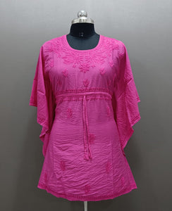 Elegant Chanderi Silk Kaftan kurti