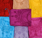 Elegant Chanderi Silk Kaftan kurti