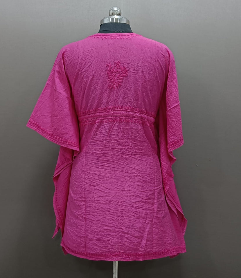 Elegant Chanderi Silk Kaftan kurti