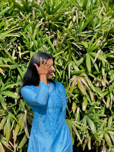 Lucknow Chikankari Handwork Embroidered Kurti