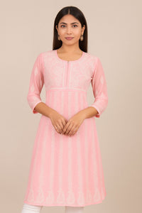 Georgette Embroidered Anarkali Frock